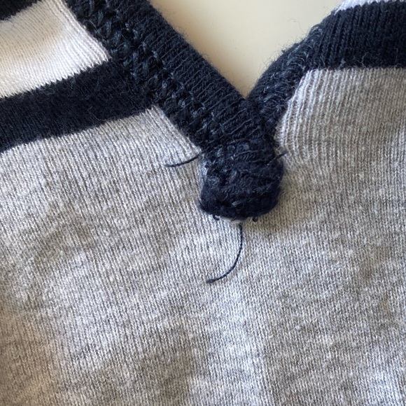 Brandy Melville Navy/Gray/White V Neck Tank - Picture 8 of 10